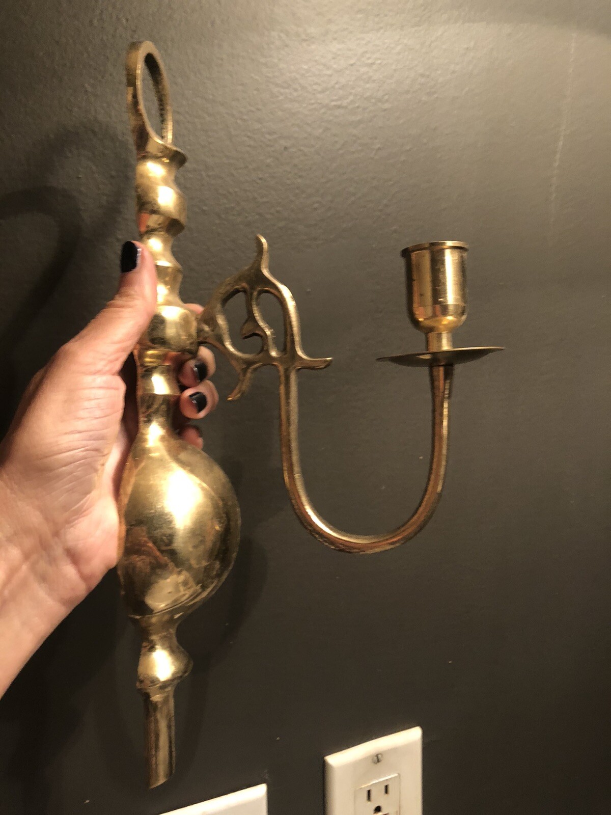 vintage brass candle holder eBay