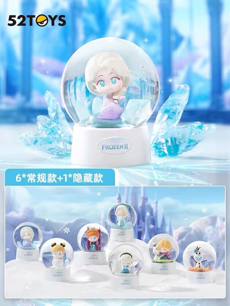 52Toys Disney Frozen II Series Crystal Ball Blind Box Figure Toy