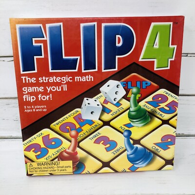 Mindware Brainy Toys for Children FLIP 4 Strategic math board game Homeschool