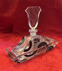 Vintage Karl Paldo Deco 7-Piece Set Etched Glass Bohemian Vanity Czech 1930’s