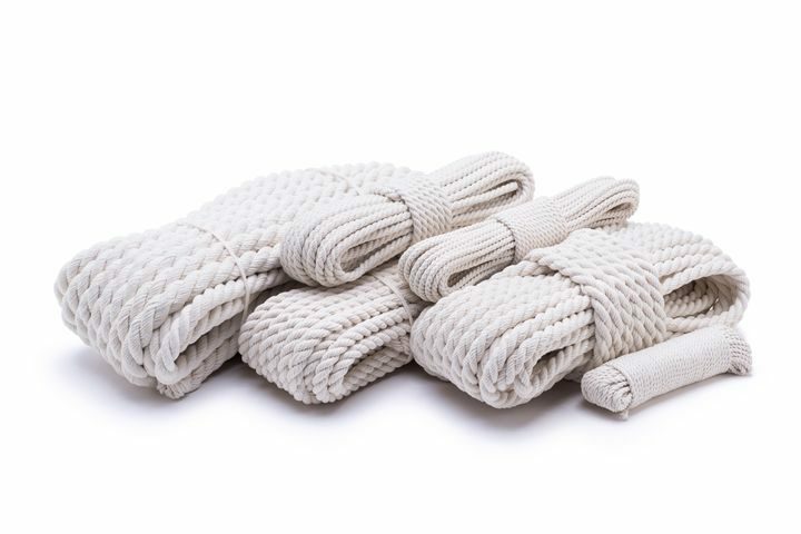 Faxco Naturbaumwollseil Gedreht – 3 M Lang, 2 Stück, Stark & Vielseitig Für Indoor & Outdoor