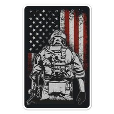US Army Flag, Vinyl Decal Sticker, Indoor Outdoor, 3 Sizes, 7814