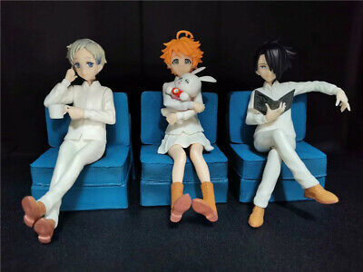 3PCs/Set The Promised Neverland Sofa Emma Norman Ray Brand New From USA