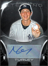 2013 Bowman Sterling Prospect Autographs #NTU Nik Turley - NM-MT