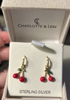 Sterling Silver Crystal Cherry Earrings Buy Her Jewellery Her