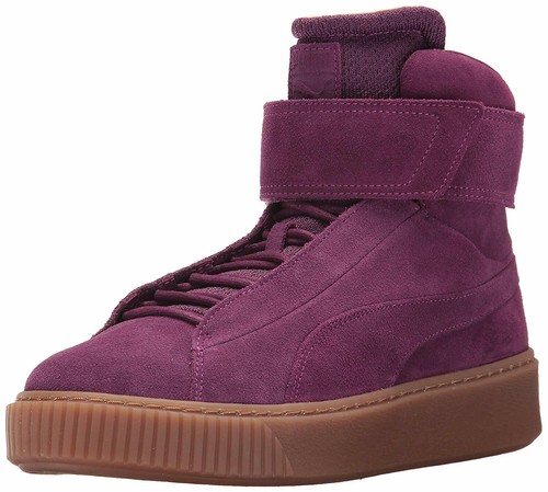 puma suede platform purple