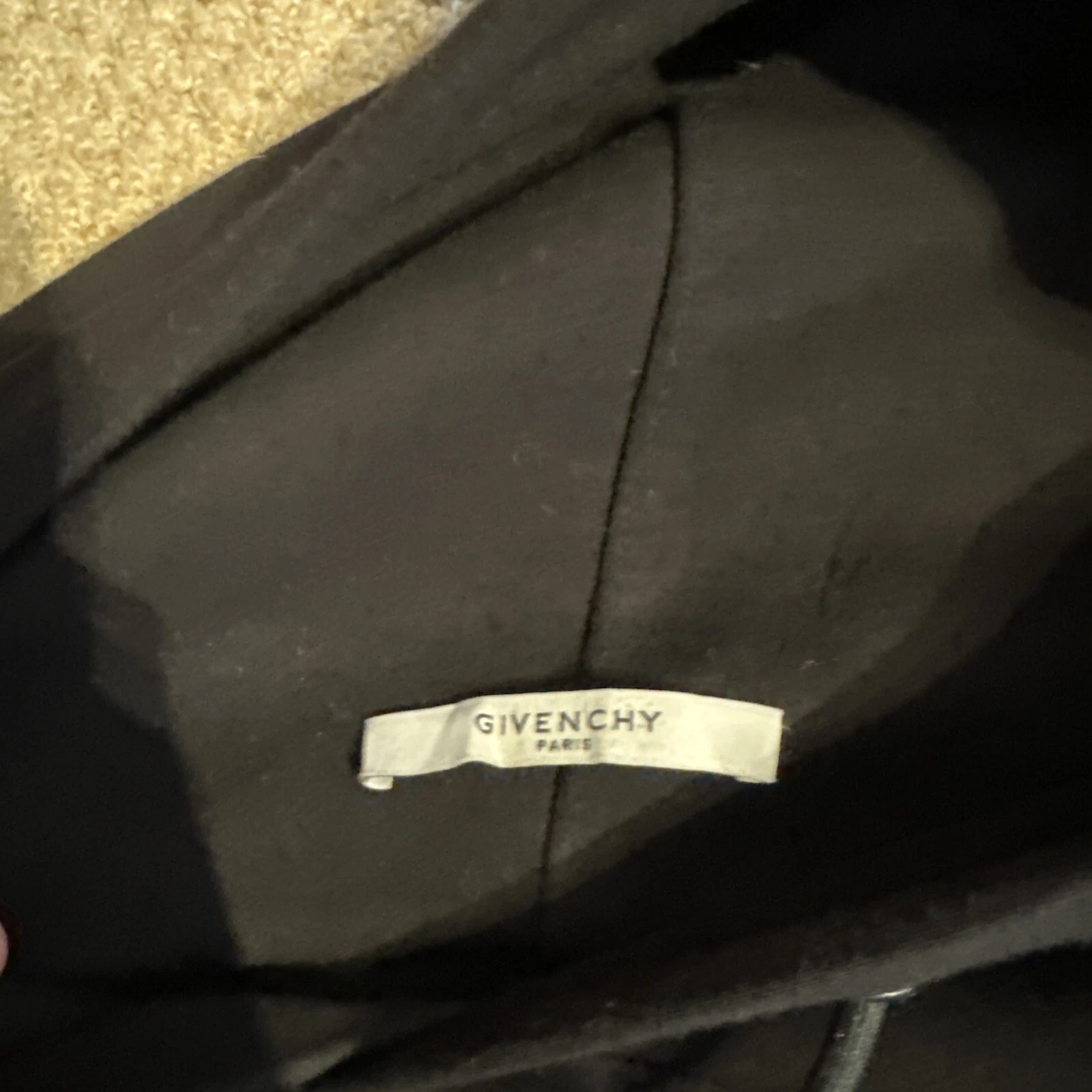 Felpa con cappuccio nera stampa squalo Givenchy taglia M ✅ 100% autentica ✅