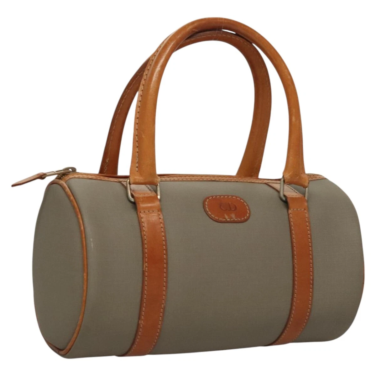 Sac à main Christian Dior PVC gris authentique BA968