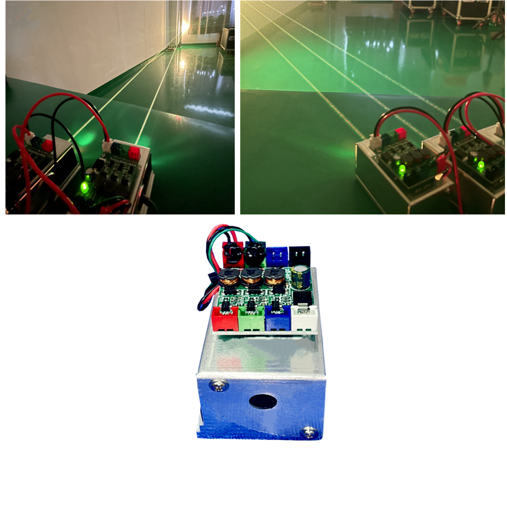 Module Laser Jaune Or 571nm 20mW - Alimentation 12V - Dot Avec Mise Au Point Réglable