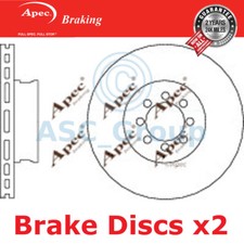 2x Apec Braking Bremsscheiben 290mm gelocht OE Ersatz vorn (Paar) DSK2759