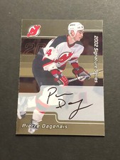 Pierre Dagenais Devils Signed 2001-2002 ITG BAP Card #250 Auto Autograph