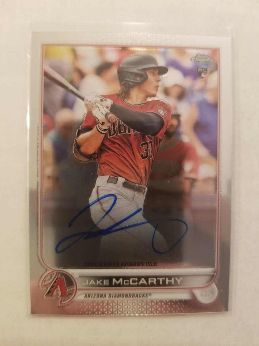 2022 Topps Chrome Jake McCarthy RC Autograph #RA-JMC Auto Arizona