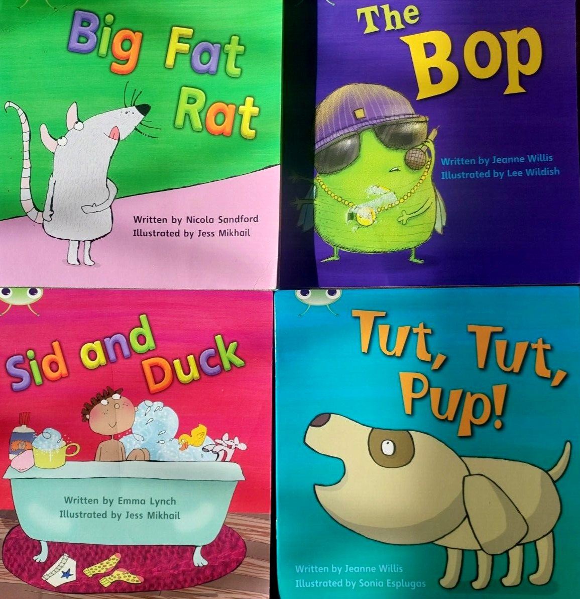 Learn to Read at Home with Phonics Bug: Phase 2 Sid & Duck, Tut, Big Fat Rat.