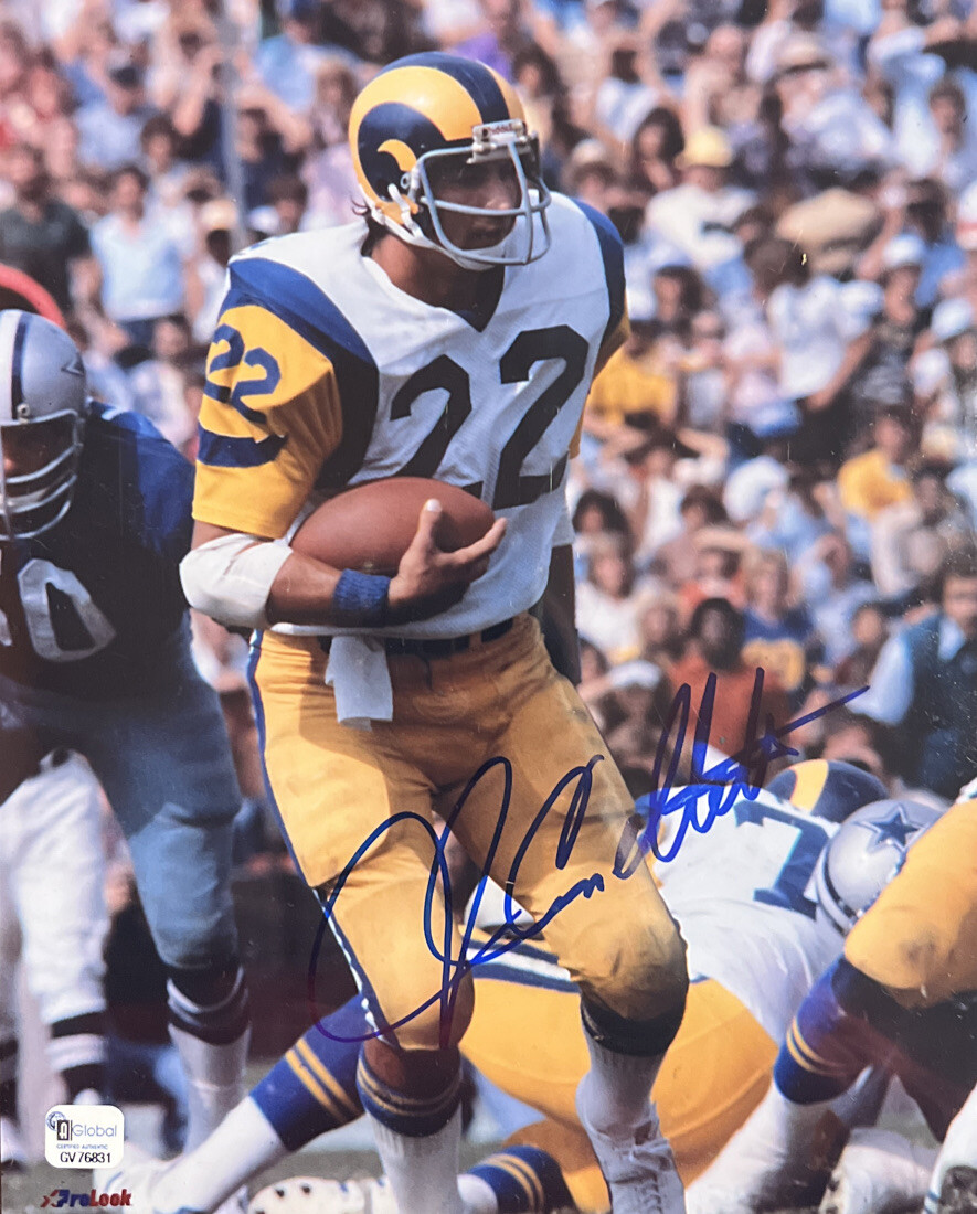 JOHN CAPPELLETTI LOS ANGELES RAMS HAND SIGNED COLOR 8X10 W/ COA Blue Signature