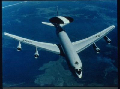 Boeing E-3 Sentry In Flight 35 mm Color Slide #A5