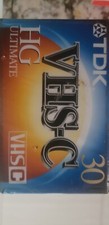 TDK E-HG Extra High Grade TC-30 Blank Camcorder Cassette Tape