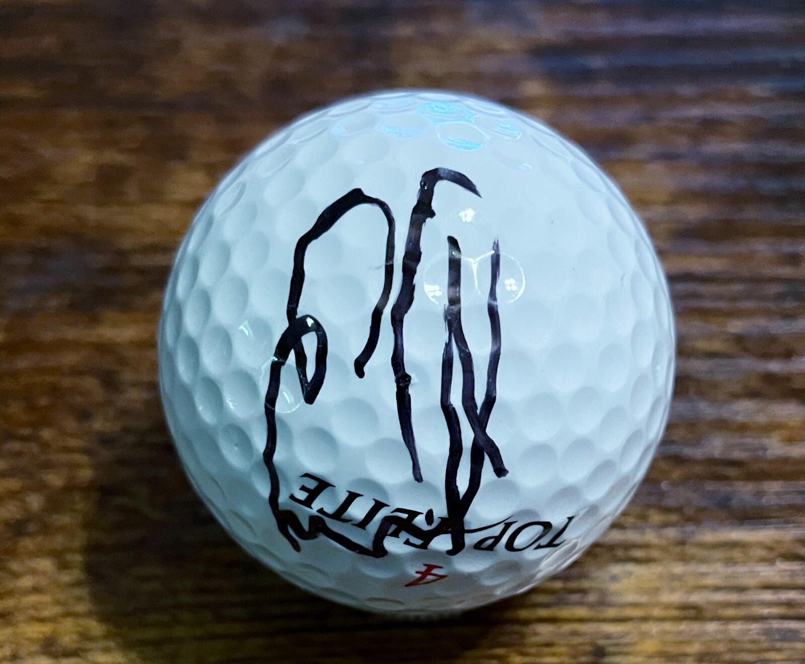 ERNIE ELS Autographed Signed auto Topflite Golf Ball JSA 
