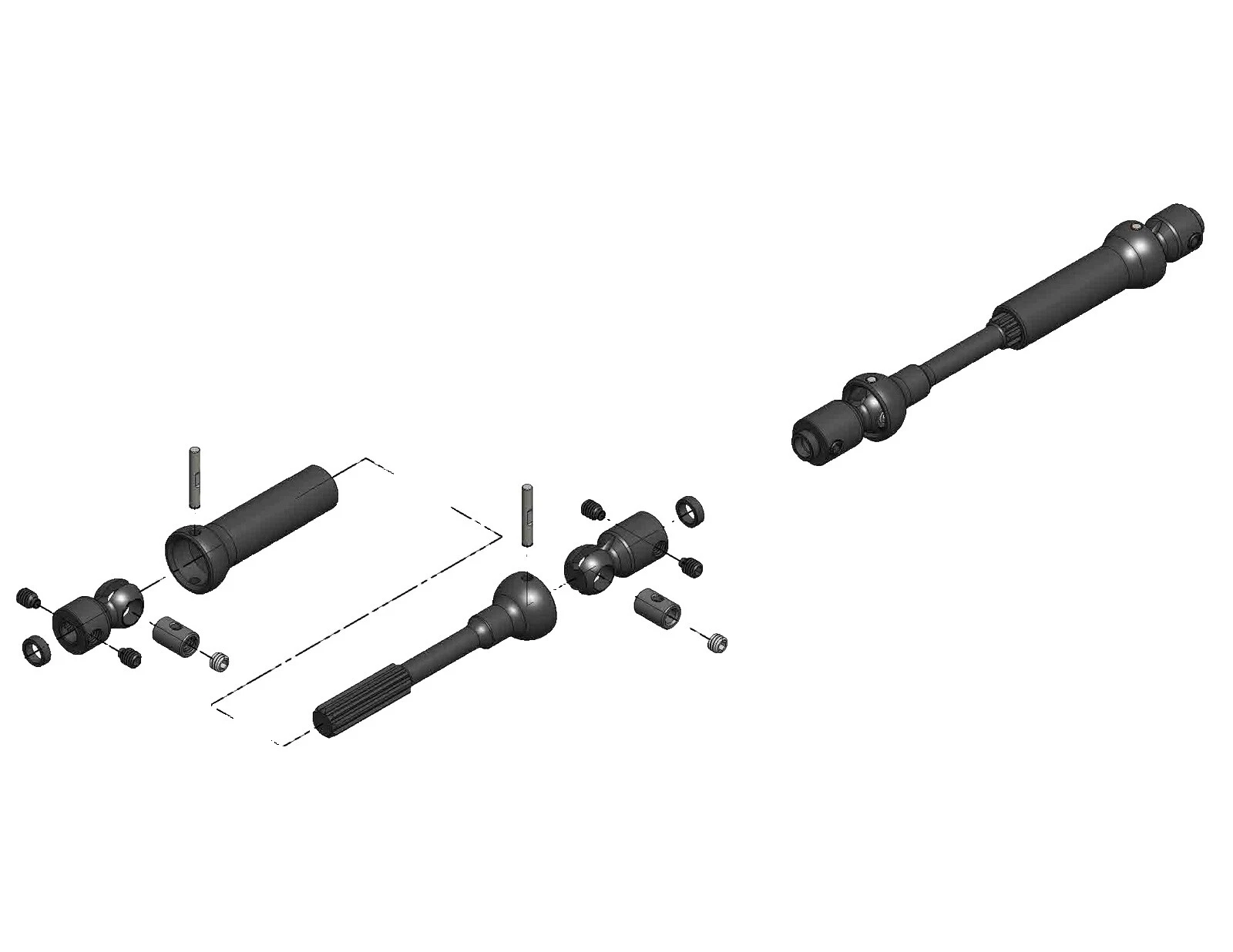 Chasis MiP Hobby RC, piezas y accesorios de rueda y transmisión para Axial Electric