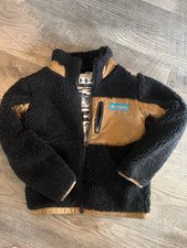 Columbia kids XS Geometric Black Tan Full Zip Fleece Jacket