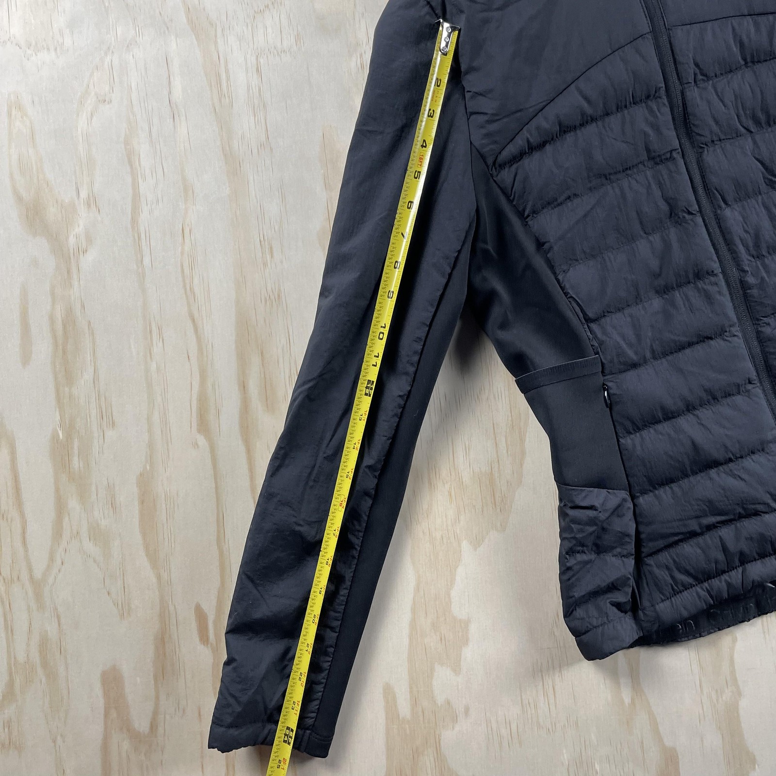 Calvin Klein Jacket Womens Medium Black Hooded Puffer Full Zip Pockets thumbnail 4