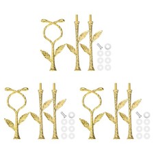 3 Set 3 Tiers Cake Tray Stand Handle Metal Holder for Cake Plate Gold Vine