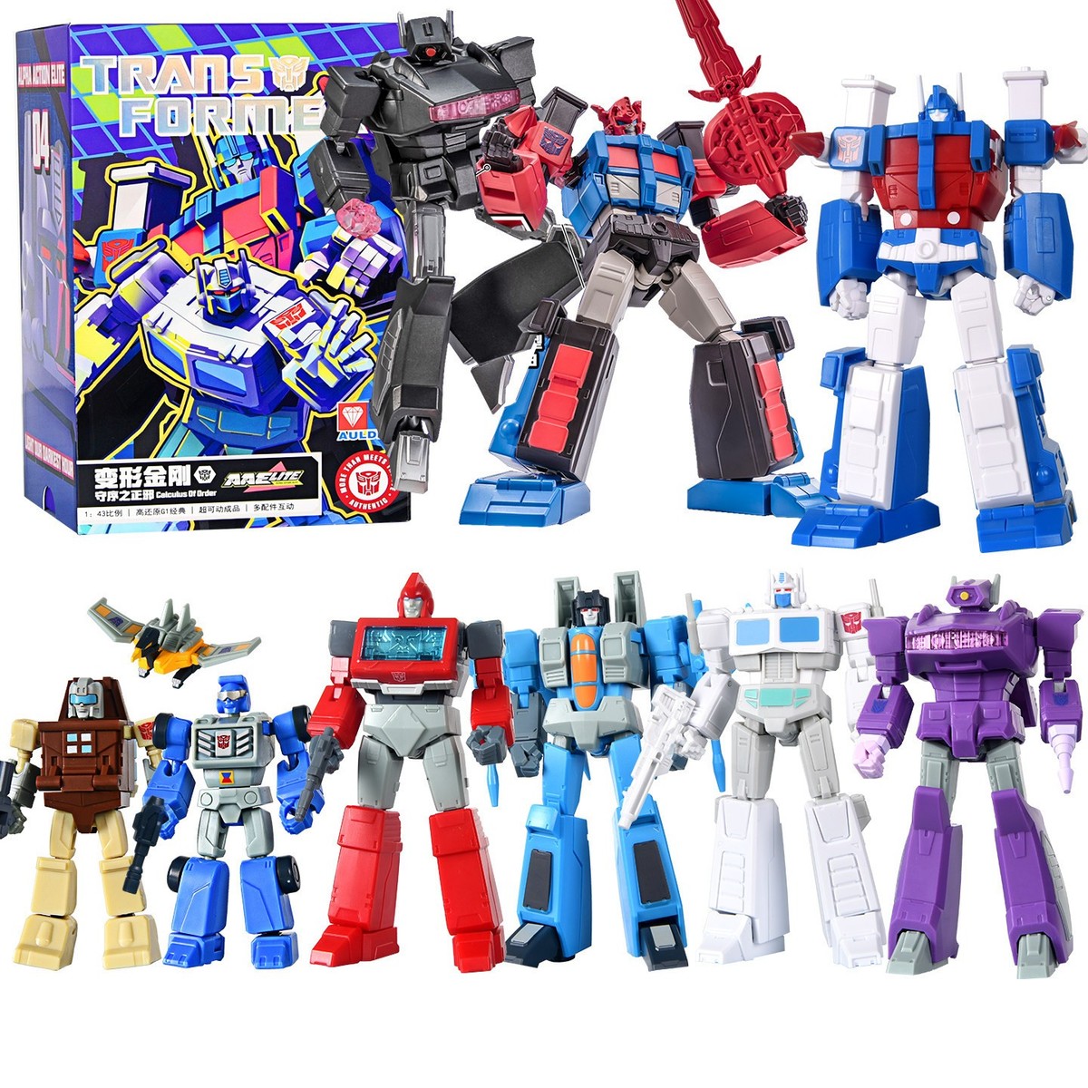 AULDEY Transformers AAE Wave 4 Ultra Magnus Ironhide Shockwave
