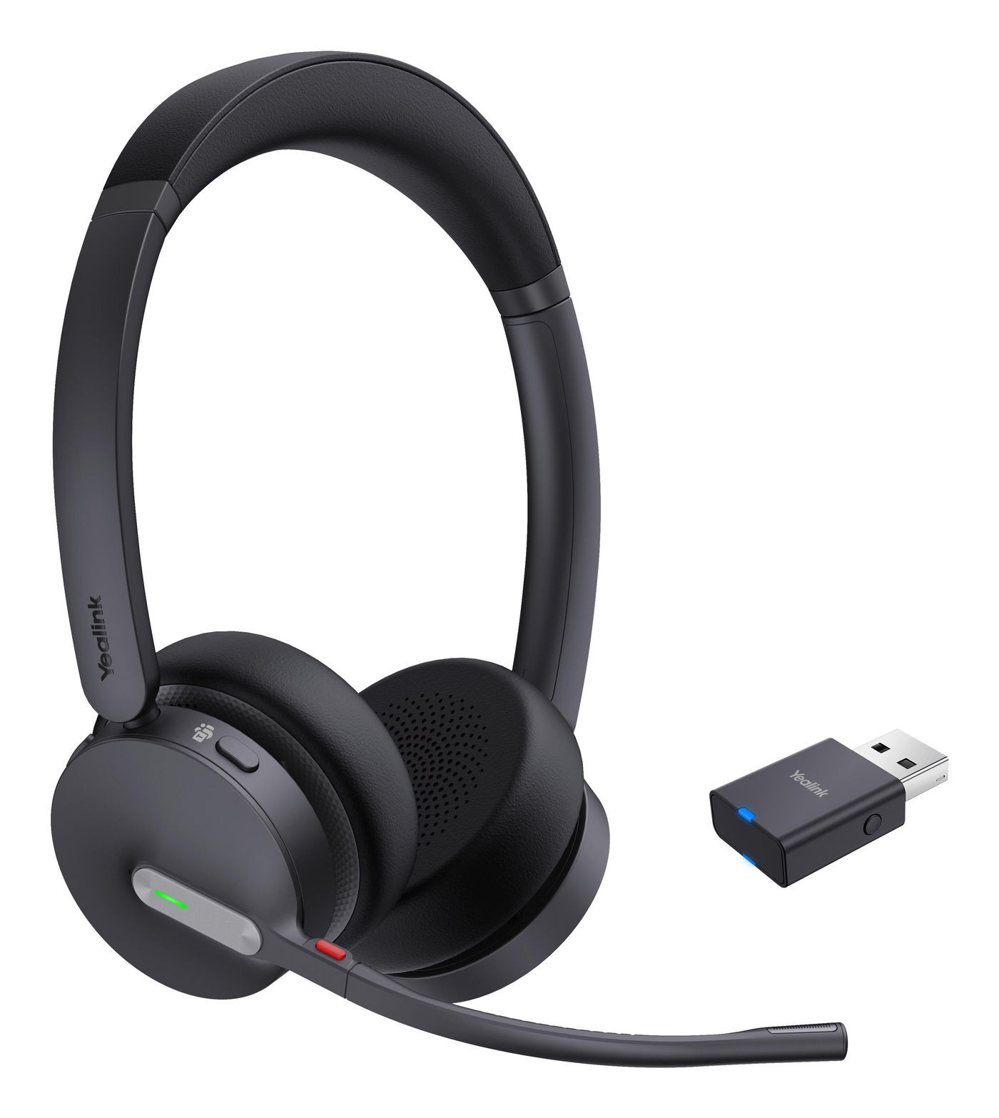 Yealink WH 64 (Kabellos, USB-A, Microsoft Teams), Office Headset, Schwarz - Bild 2