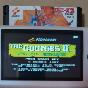 NES Goonies II Famicom Konami Japan NTSC-J Boxato Testato Retr&ograve; Raro