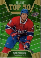 2019-20 Upper Deck Allure Top 50 Green Border #T5050 Ryan Poehling /50 - HKY
