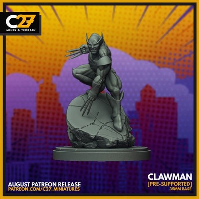 C27 - Wolverine Fan Sculpt (40mm Marvel Crisis Protocol Scale)