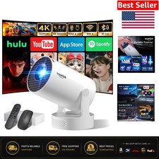 Portable Mini Projector with Built-in Apps, WiFi 6, and 180  Rotatable Design
