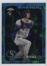 2024 Topps Chrome Update Blue & Green Lava Lamp Refractor /125 Leo Rivas 10k8
