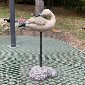 Melrose Resin Seagull Standing Sculpture Figure 10”