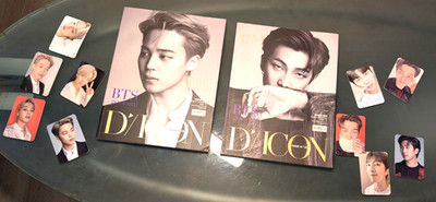 USED Lot of 2 BTS Jimin & RM Dicon Magazine Winter 2021 Lot Korean D'/Icon BT21