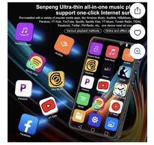 Fanvace 144GB MP3 Player with Bluetooth WiFi, Android 13 OS MP3 MP4 Players w...