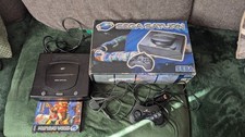Boxed Sega Saturn Pal Fully Working  Includes Virtua Fighter 2/Pad And Cables