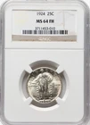 1924 Standing Liberty Quarter 25C NGC MS 64FH