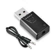 USB Bluetooth 5.4 Adapter for Car, Bluetooth Music Receiver Plug Play, 3.5mm