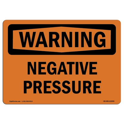 #ad OSHA Waring Sign Negative Pressure Rigid Plastic Sign Protect Your Busin... $14.43