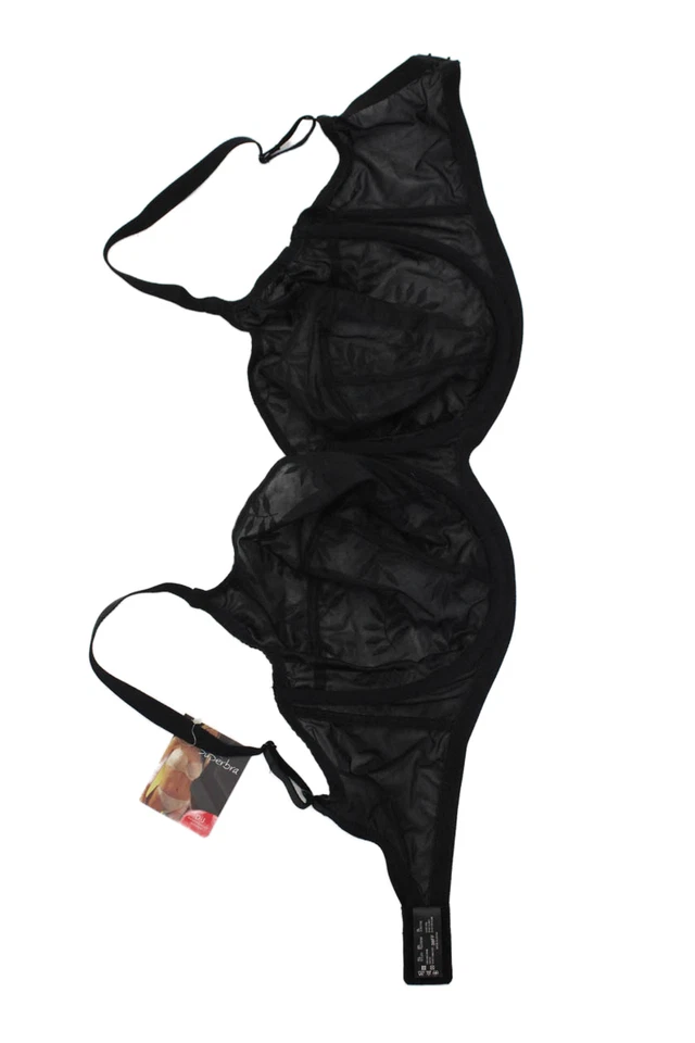 Sujetador Panache para mujer bordado detalle de copa transparente con aros beige talla 38FF Foto 3 de 4