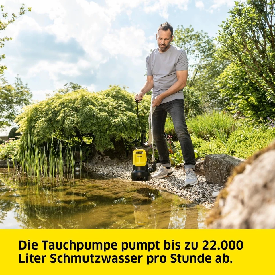Kärcher SP 22.000 Schmutzwasser-Tauchpumpe Dirt Level Sensor Fördermenge Pumpe . - Bild 2 von 4