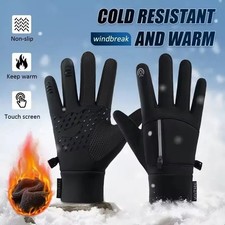 Winter Gloves Touchscreen Finger Waterproof Warm Gloves for Snow Running Cycling