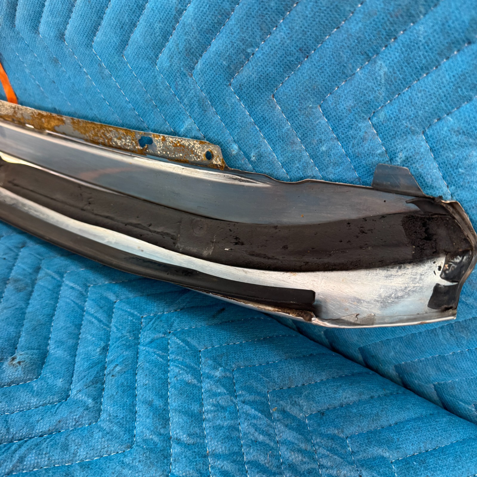 1989–1991 CHRYSLER TC MASERATI 46K Windshield Top Chrome Reveal Molding Trim OEM