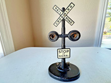 Marx 423 O Gauge Railroad Crossing Twin Light Flashing Signal- untested