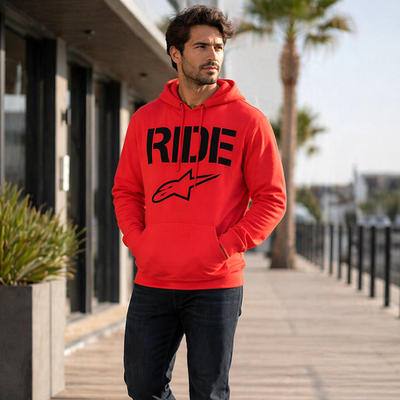 Alpinestars Men's Ride Pullover Hoodie, Scarlet, XX-Large | eBay