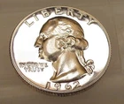 1962 Gem CAMEO Proof Quarter 90% Silver Blazing Original Surfaces    #704 ~ 1