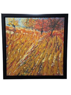 Ölgemälde David Brett (XIX-XX) Frankreich Puget Mirabeau 106x106cm