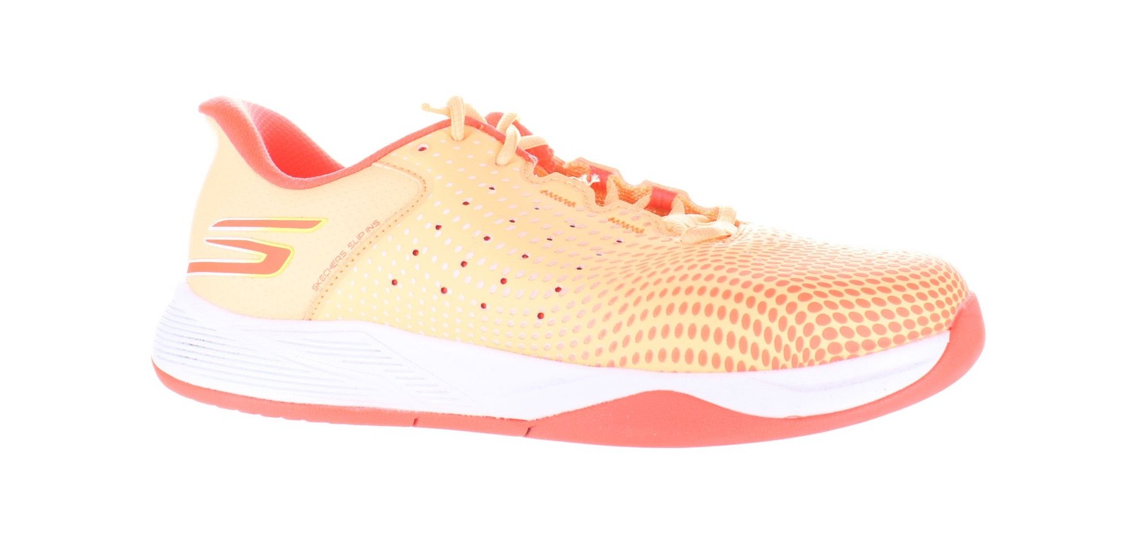 Skechers Womens Viper Court Slip-On Tennis Shoes in Reload Orange Size 8.5