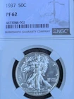 1937 Walking Liberty Half Dollar Proof NGC PR-62