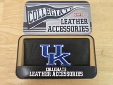 RICO "UK" University Of Kentucky Embroidered Leather Checkbook